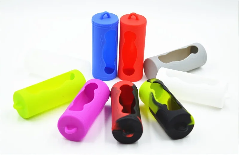 

40pcs/lot Mini Soft Colorful Silicone Sleeve Case Cover For 26650 Batteries Protective Bag Pouch Battery Storage Box