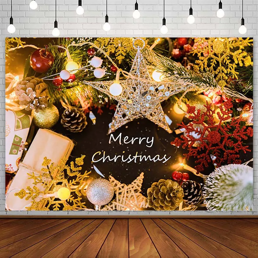 

Счастливого Рождества фон X-MAS белыми снежинками звездный свет фон для детской фотосессии фон студийной фотосъемки с декорацией задние план...