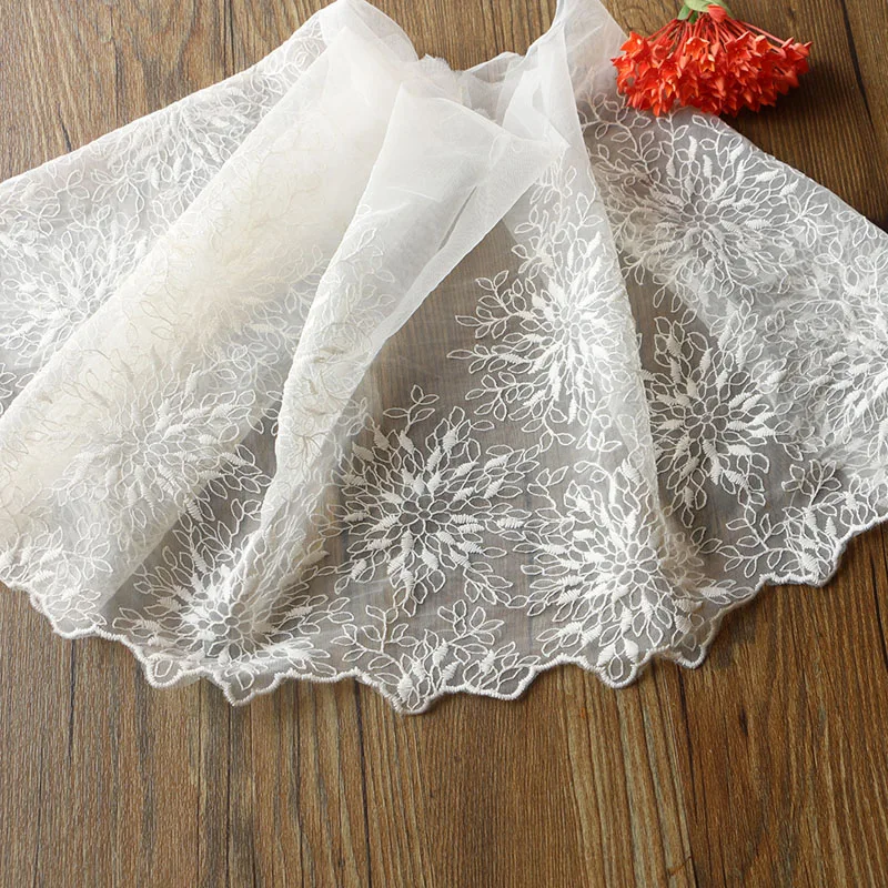 Новинка 1 ярд/Лот 24 см Высококачественная кружевная отделка вышивка ткань