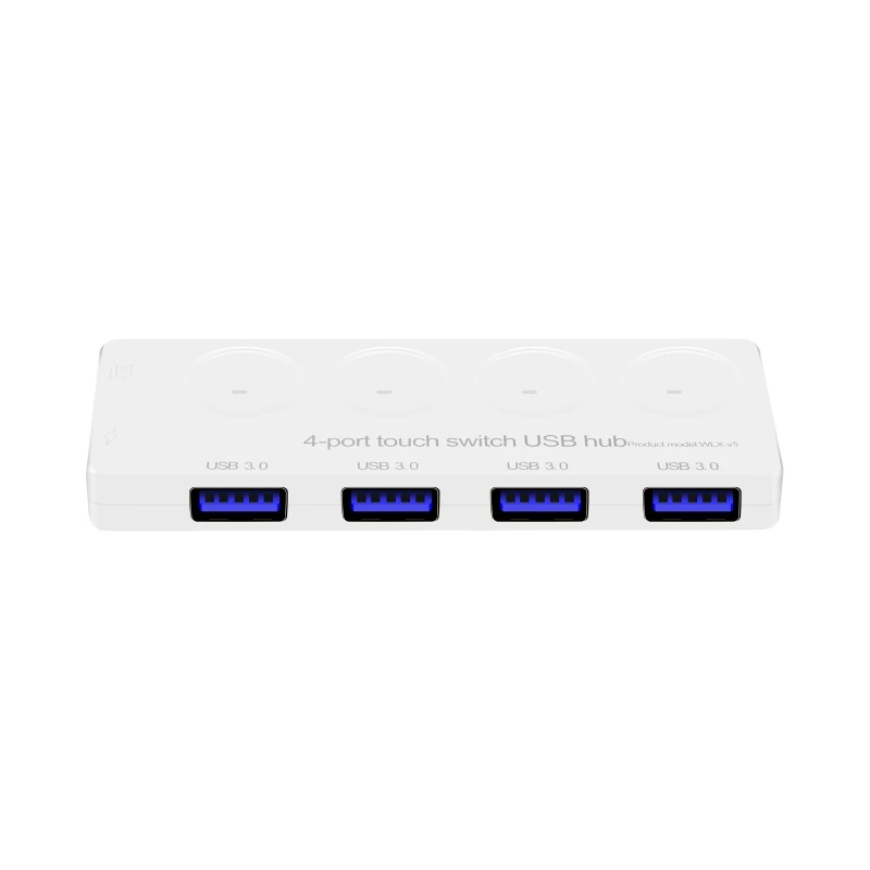 

USB 3.0 Data Hub with Individual Touch On/Off Switches and LED Light for Laptop G8TA