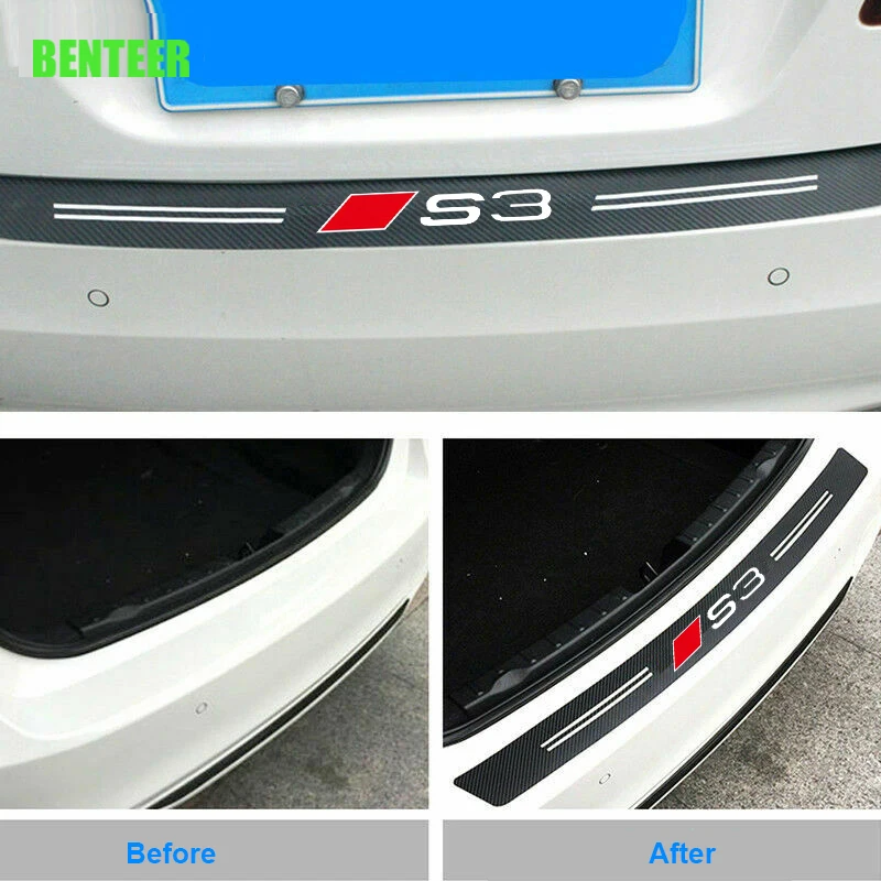 

Carbon Fiber Car Bumper Sticker For Audi A1 A3 A4 A5 A6 A7 A8 S1 S3 S4 S5 S6 S7 S8 Q3 Q5 Q7 SQ3 SQ5 SQ7 TT TTS
