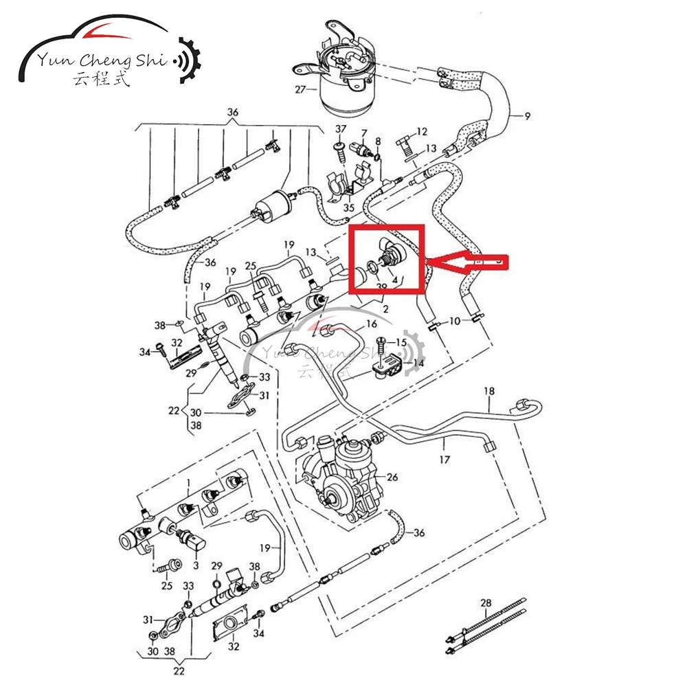 Регулятор давления для дизельного топлива Автомобильный датчик 0281006003 0281002859