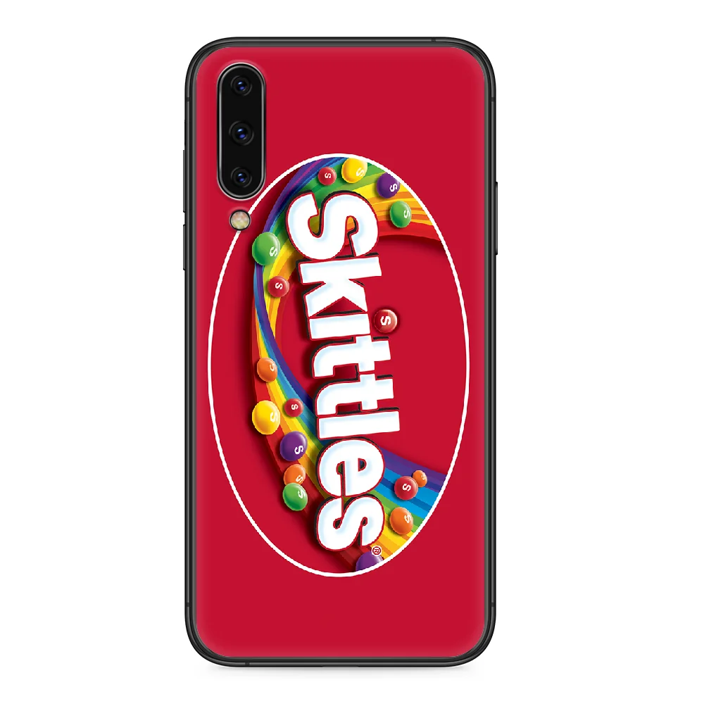 Skittles Sweet Sour Fruit Candies Phone case For Samsung Galaxy A 5 10 20 3 30 40 50 51 7 70 71 E S 4G 16 17 18 black funda art | Мобильные