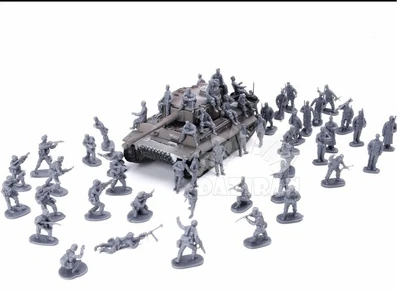 Супер мини фигурка из ПВХ модель игрушки 1:72 Sandpan солдаты Второй мировой войны