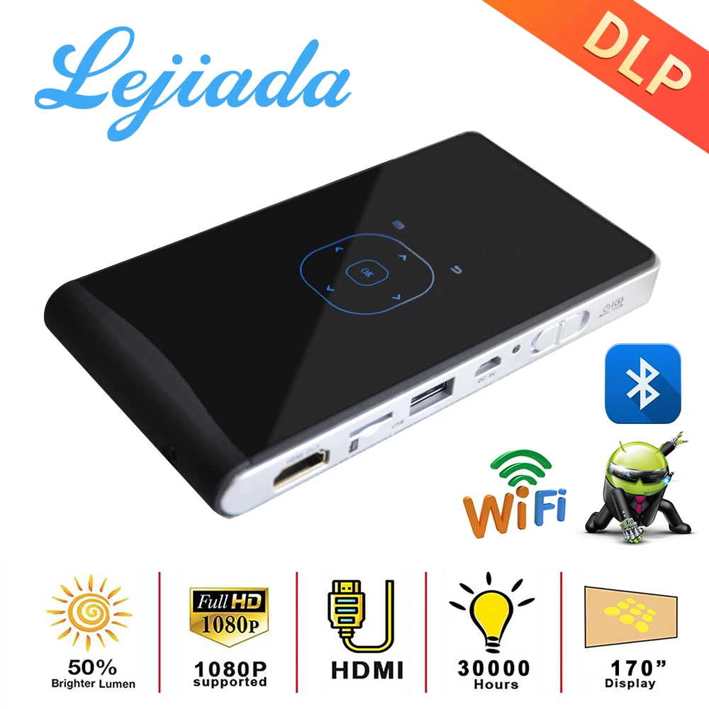 LEJIADA портативный DLP100WM HD Android система быстрой электронной коррекции компьютера