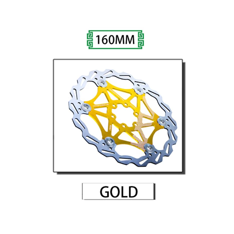 

160mm Bicycle Disc Brake Stainless Steel Floating Disc Brake For MTB Mountain Road Cruiser Bike Bicycle Parts Accessories