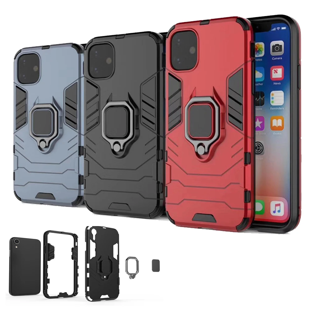 Чехол для iphone 11 pro противоударный Автомобильный держатель телефона магнитный 7plus