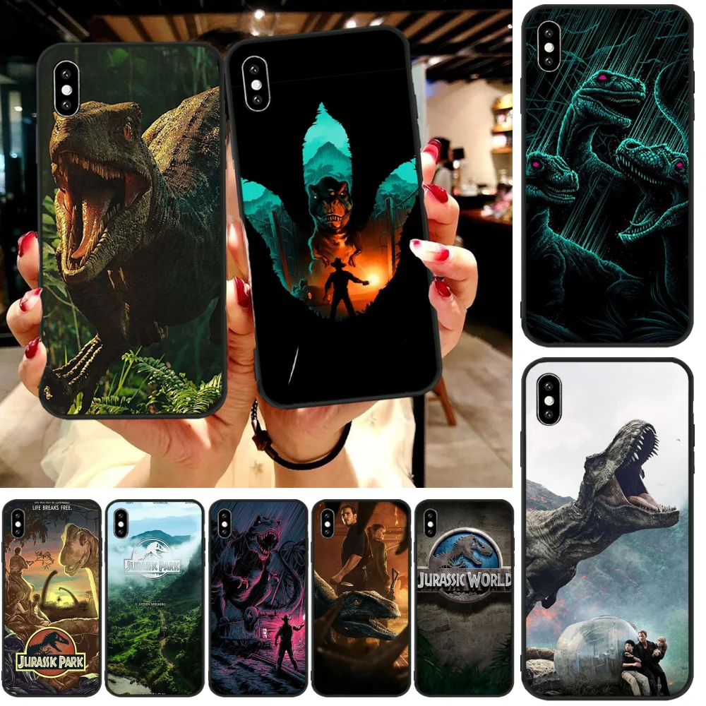 BaweiTE movie Jurassic World dinosaur Bling милый чехол для телефона iphone6 6s plus 7 8 X XR XS MAX 11 Pro