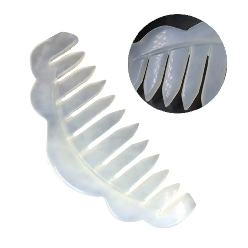 Натуральный нефрит соскабливающая Расческа массажная доска Нефритовая