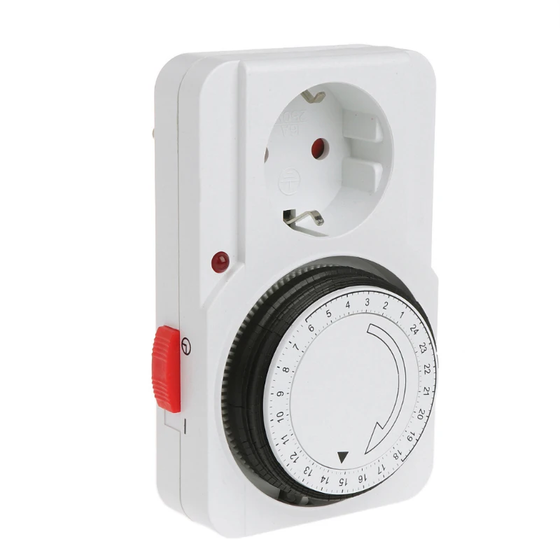 Hot 3C-24 Hours Programmable Mechanical Timer Switch Smart Countdown Plug Socket 230V (Eu Plug) |
