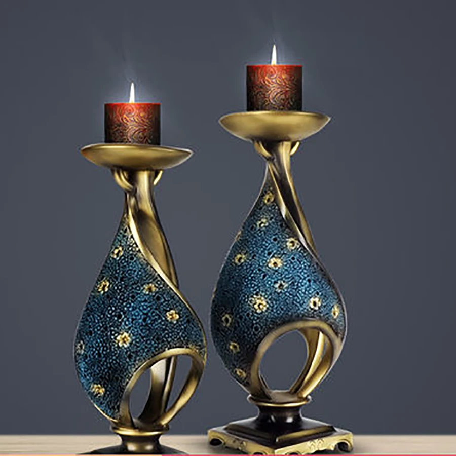 Металлический креативный подсвечник европейские свечи ужин рождественские