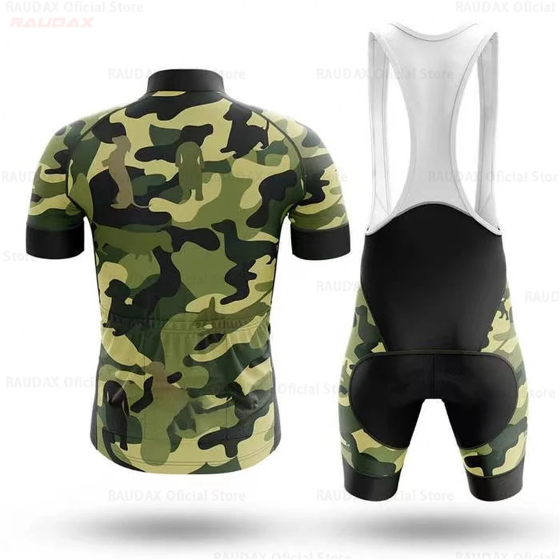 Камуфляжная велосипедная форма 2021 Pro Team с коротким рукавом Maillot Ciclismo мужская