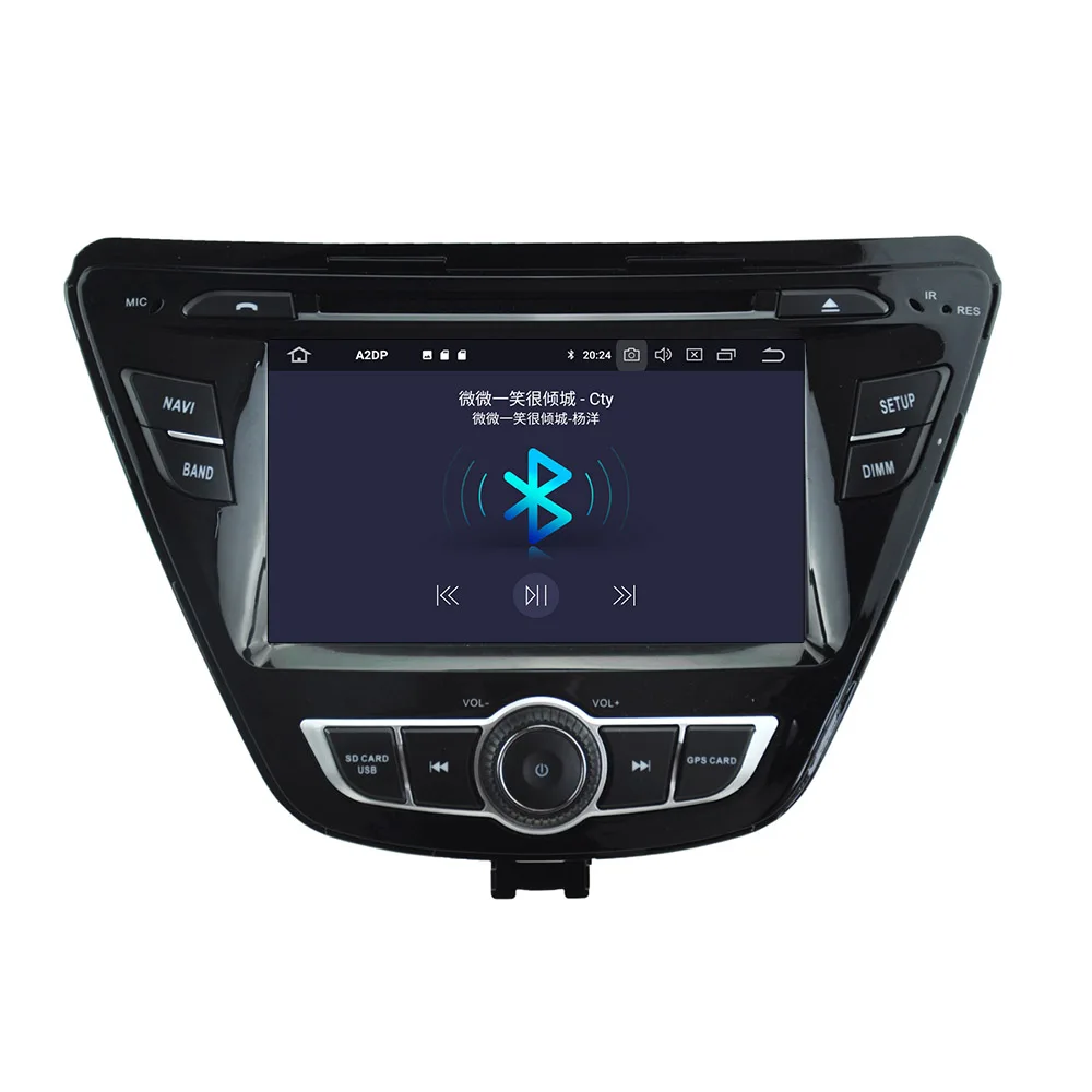 Автомобильный DVD-плеер на Android 10 0 4 Гб + 64 ГБ для Hyundai Elantra 2011-2013 Автомобильная