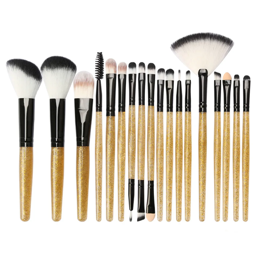 18 шт. блестящие косметические принадлежности с пластиковой ручкой | Красота и