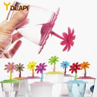 ydeapi water drinking cup lid cute reusable bowl cover tea cup seal cap cup lids sunflower shape silicone mugs cap