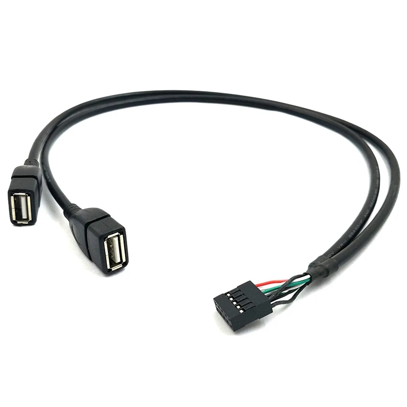 30 см 10 Pin Материнская плата женский заголовок в 2 порта двойной USB 0 Мужской адаптер