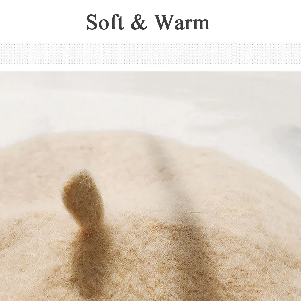 Женская шапка берет однотонная повседневная винтажная простая для девушек