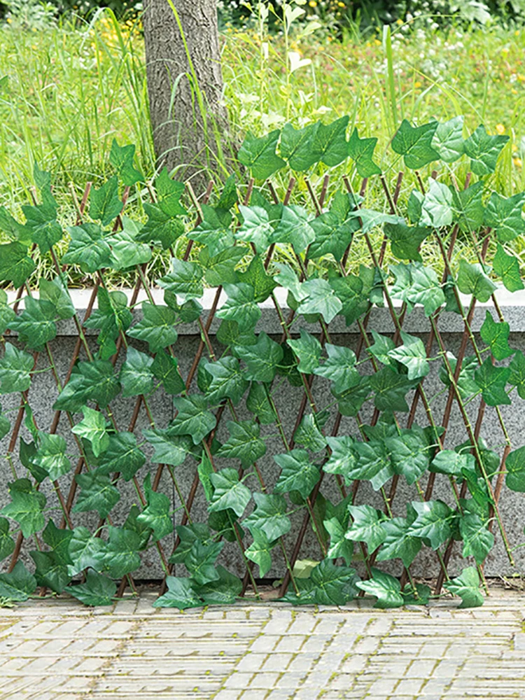 

Retractable Telescopic Fence Expanding Adjustable Wooden Trellis Plant Privacy Screen For Landscaping Garden Trellis Wall Decor