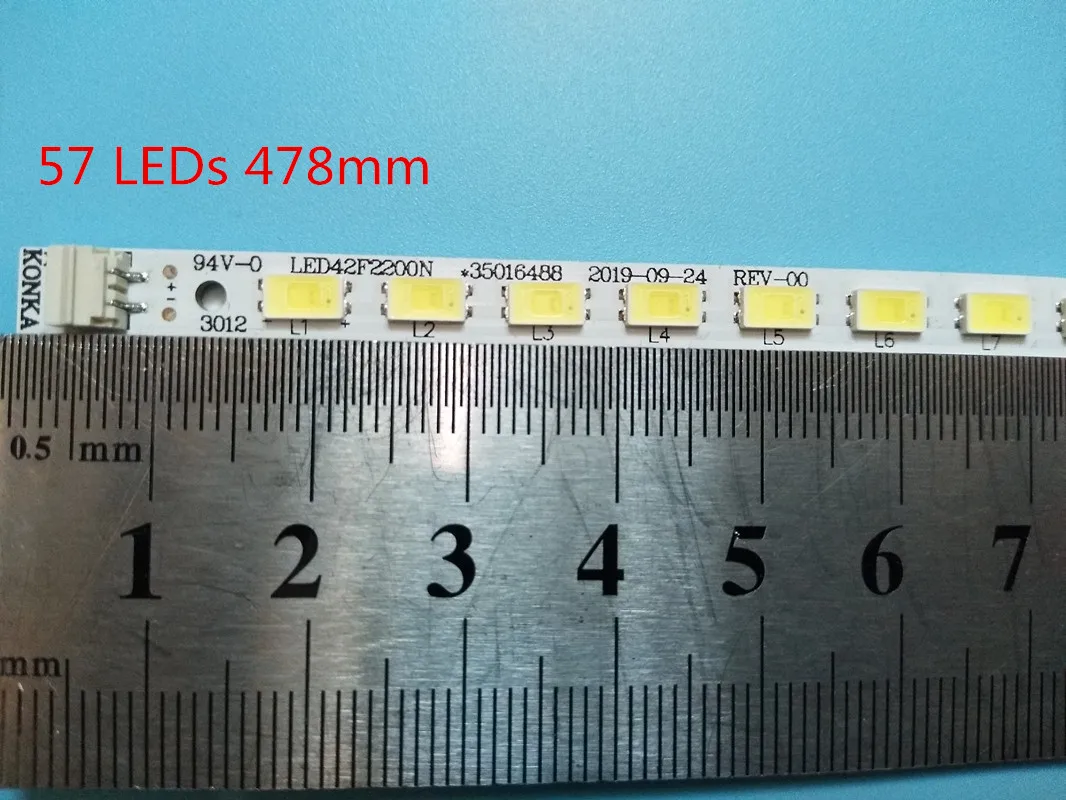 

Лампа для konka led42f2200ne led42f2200n, артикул 35016489 37020153 V420H2-P01 1 peça = 57led 478 militer 100% no