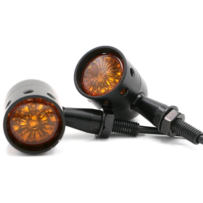 

Янтарный Универсальный мотоцикла с двигателем внутреннего сгорания Ретро галогенный сигнал поворота сигнальная Поворотная лампа, использ...