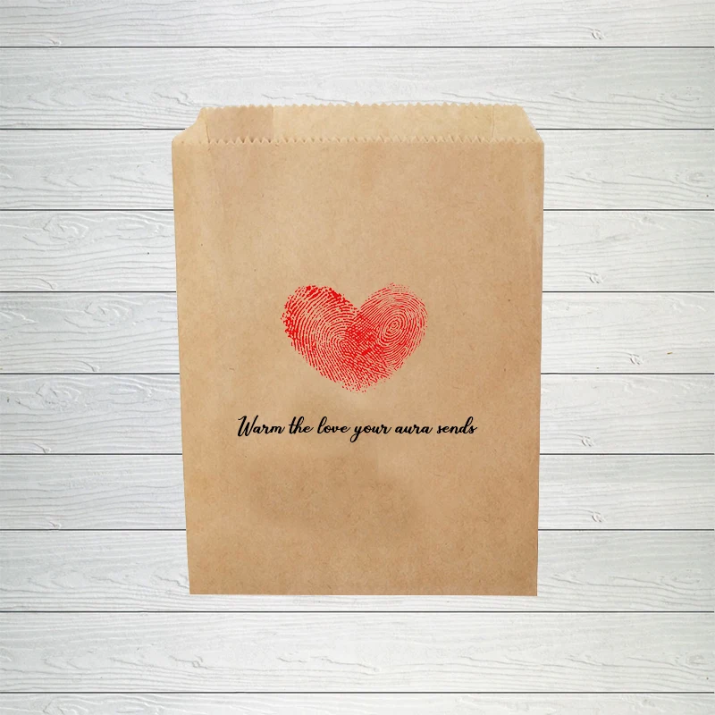 20 штук крафт бумаги ЛЮБОВЬ десерт Подарочная сумка Свадебная вечеринка