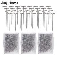 100pcs t sewing pins stainless steel straight pins dressmaker quilting pin with plastic boxes for jewelry making sewing crafts