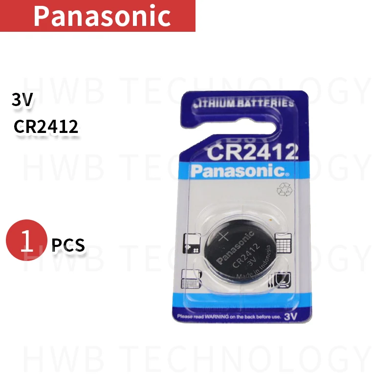 100% оригинал новинка для Panasonic CR2412 3 В литиевая монета часы брелок аккумулятор