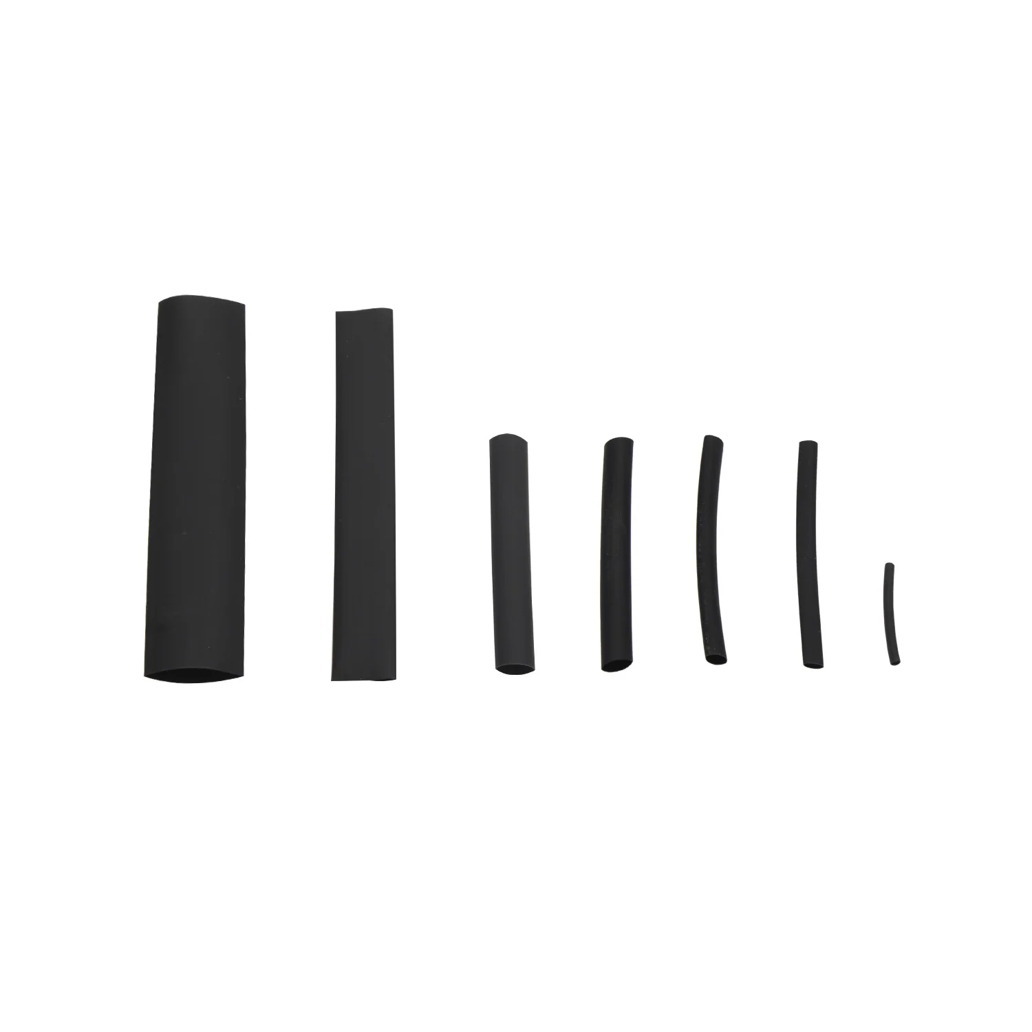 Термоусадочные трубки 150 шт. черные термоусадочные изолированные 2:1 комплект