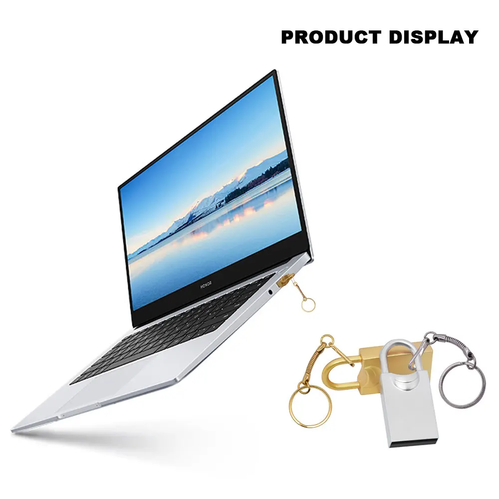 Флеш накопитель USB 2 0 в форме замка Металлический Мини флешка 16 ГБ 32 флеш 8 4 карта