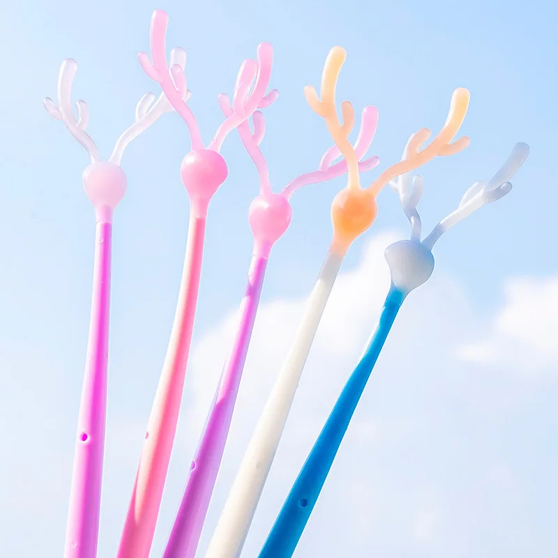 10 шт. мультяшные гелевые ручки милые творческие для учеников канцелярские