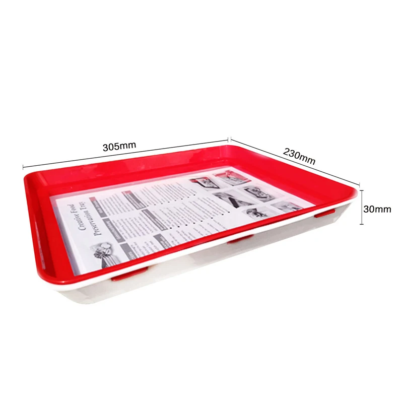 

Creative Food Preservation Tray Square Preservation Box Isolator Organizer Food Preservation Refrigerator Food Preservation