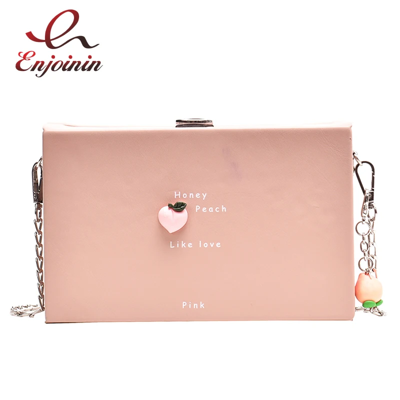 Женская сумка клатч из искусственной кожи с декоративными фруктами Повседневная