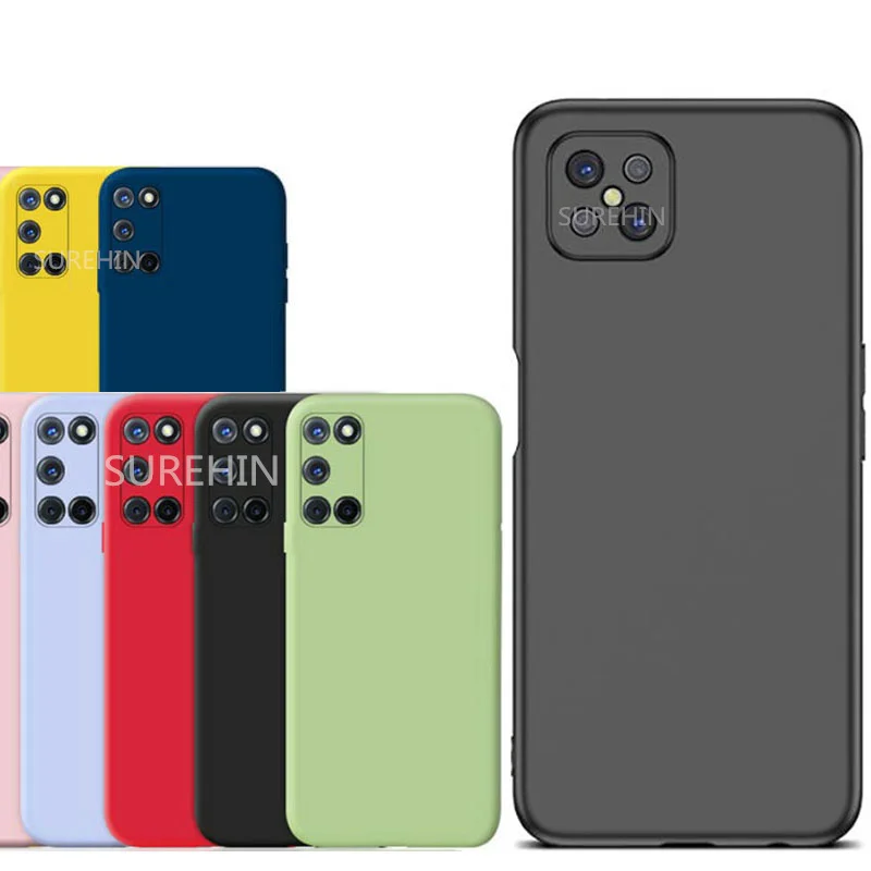 Мягкий чехол SUREHIN для OPPO RENO 4Z фиолетового желтого синего красного черного