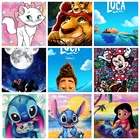 Алмазная 5D картина сделай сам, Мультяшные персонажи Диснея, Мари, кот, вышивка крестиком, мозаика, Настенный декор, детский подарок на день рождения