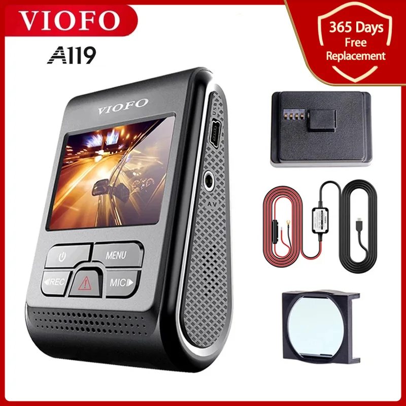 Оригинал VIOFO A119 V2 Quad HD Видеорегистраторы для автомобилей супер конденсатор с
