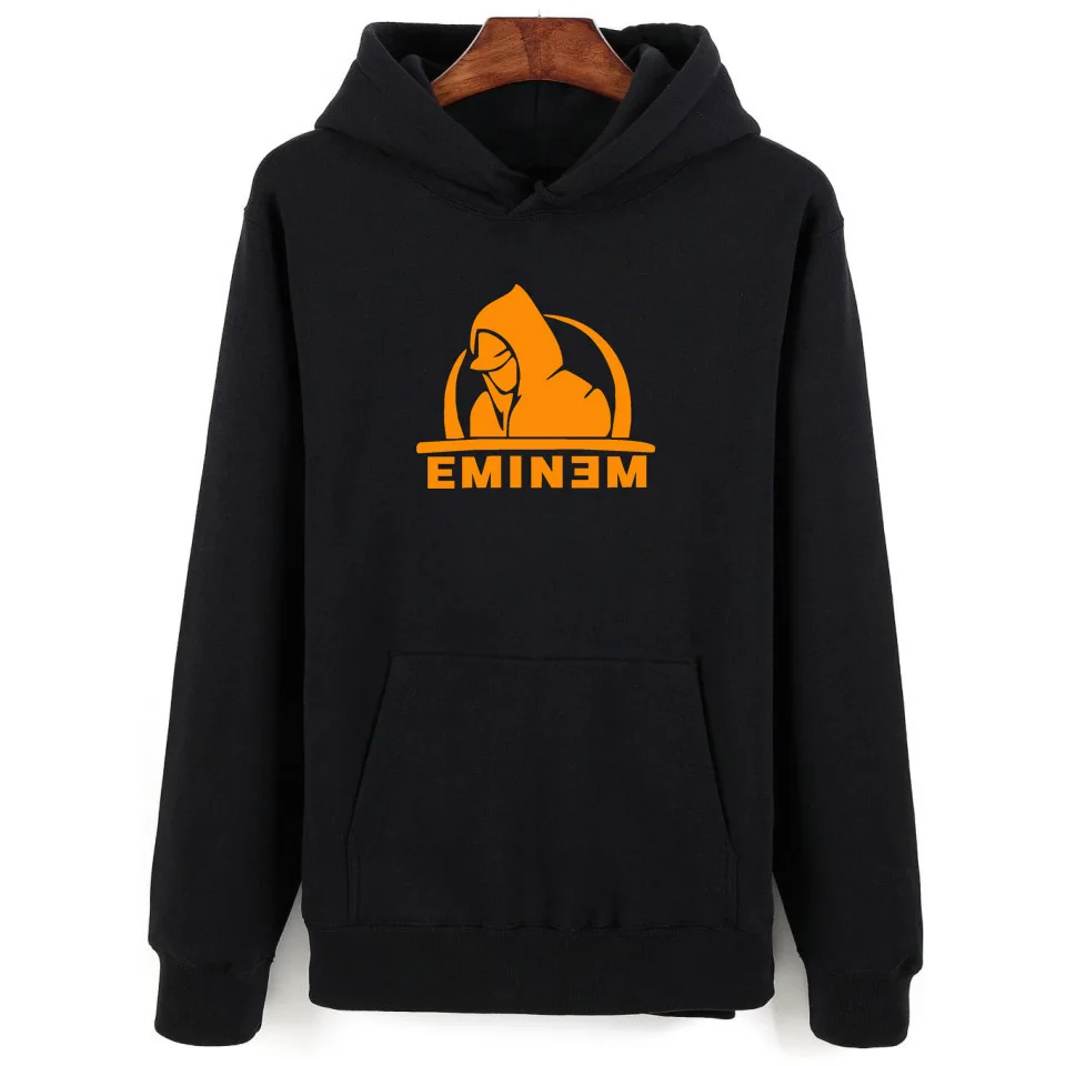 

New Eminem Black Sweatshirts Men/Women Autumn Winter Fashion Hip Hop Hoodie Print Eminem Men's Hoody Plus Size XXS-4XL