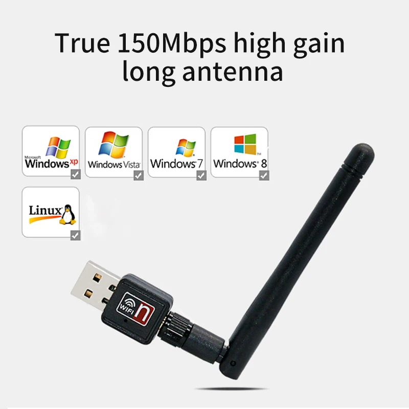 Беспроводная сетевая карта Cioswi USB 2 0 Wi Fi адаптер MT7601 150 м LAN поворотная антенна для