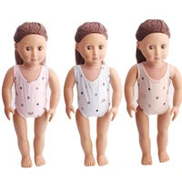18 inch american doll girls clothes conjoined underwear newborn baby dress toys accessories fit 40 43 cm boy dolls gift c138