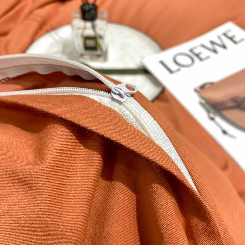 

Luxury Orange 100% Egyptian Cotton Thicken Sanding Steed Horse Embroidery Bedding Set Duvet Cover Flat/Fitted Sheet Pillowcases