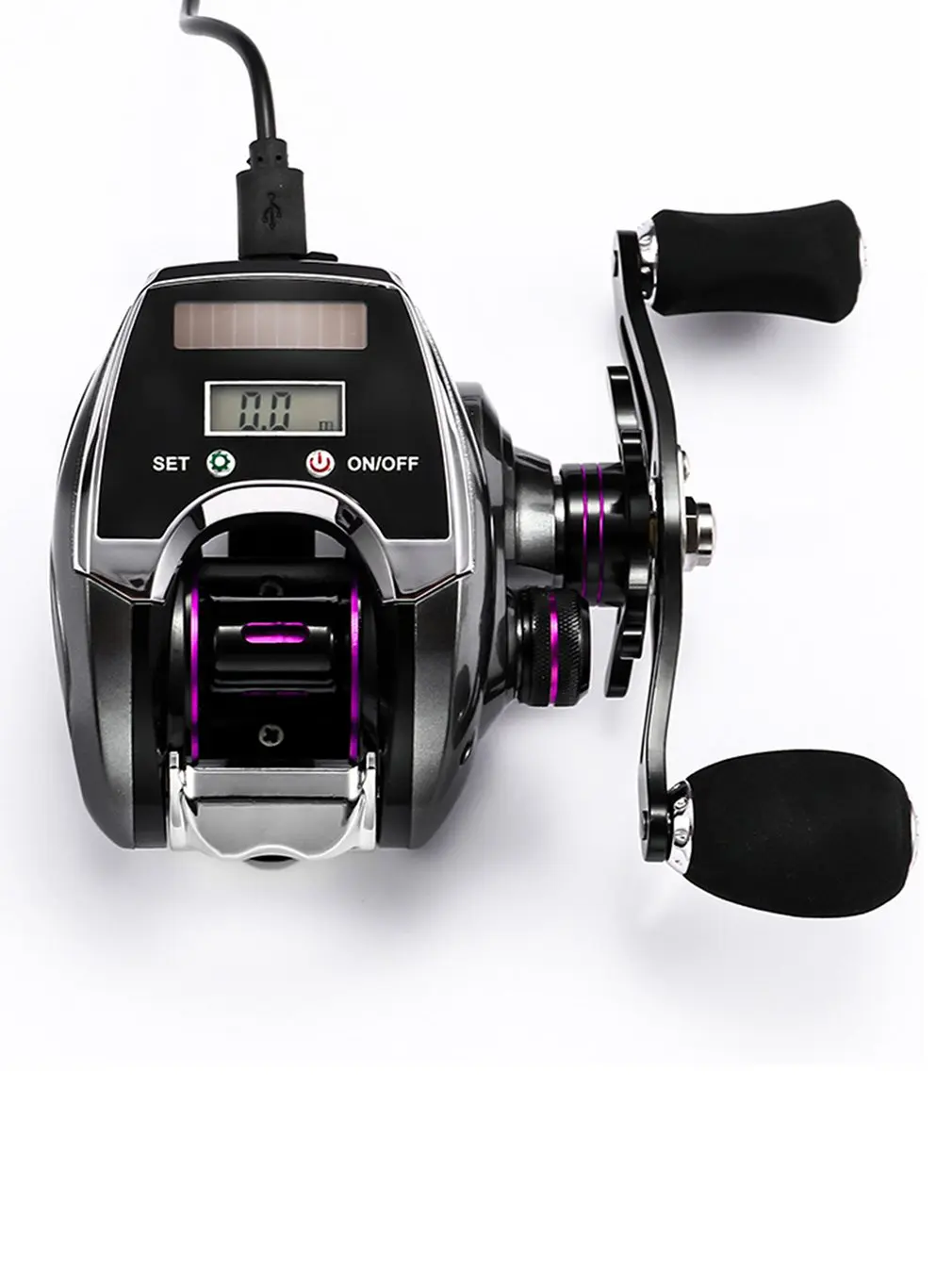 

Moulinet baitcasting électronique avec affichage numérique,mouvement à haute vitesse, nouveau modèle de , ratio de 8.0:1,