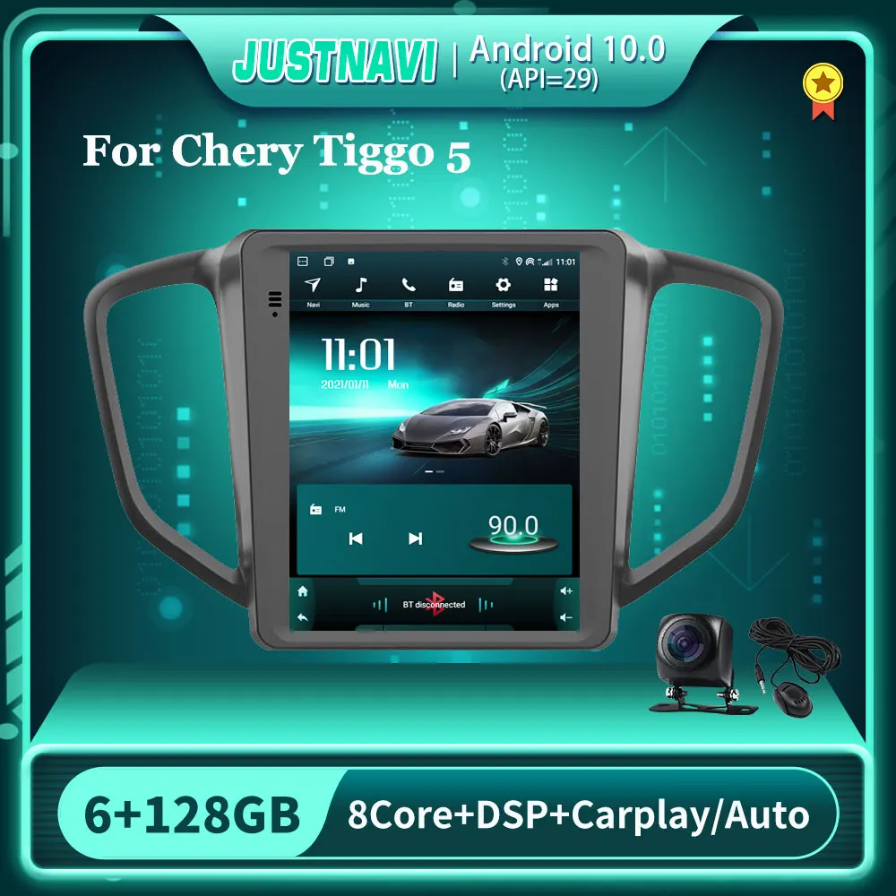 

Автомагнитола для Chery Tiggo 5 2014-2016, мультимедийный видеоплеер в стиле Tesla, камера 360, GPS, DSP, Wi-Fi, 4G BT, стерео