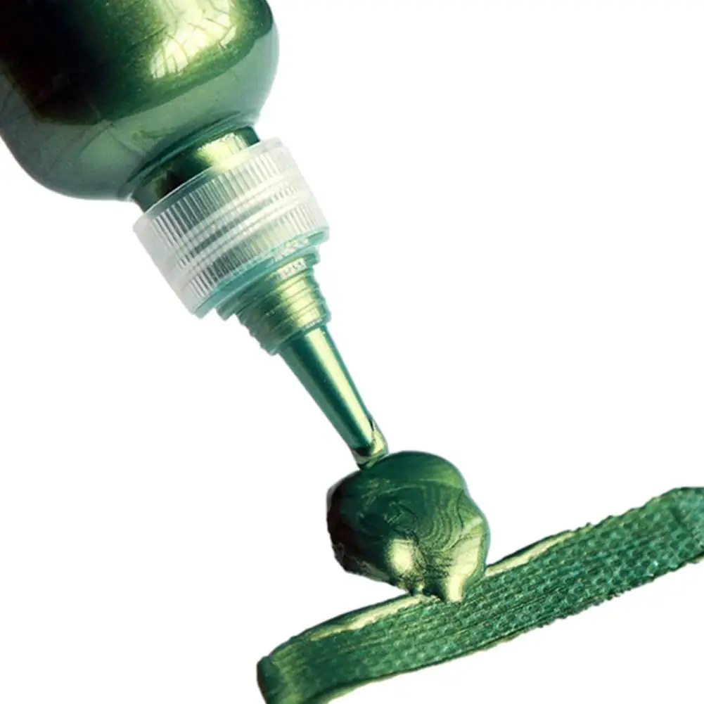 Профессиональная акриловая краска водостойкий пигмент цвета металлик для