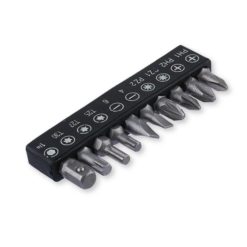 

11pcs Mini Carbon Steel Plastic Wrench Bits Key Utility Tool Set L-shape Routine