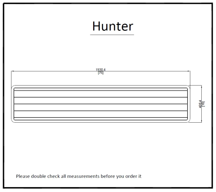 

Платформа для плавания Hunter, настил EVA из тика 1/4 дюйма, 6 мм