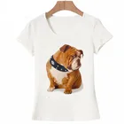 Новая летняя модная женская футболка с изображением плохой собаки, модная футболка с изображением английского бульдога, Женские повседневные топы, модная женская футболка