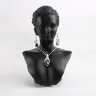 Prettyia Смола манекен бюст витрина для ювелирных изделий серьги ожерелье дисплей стойки