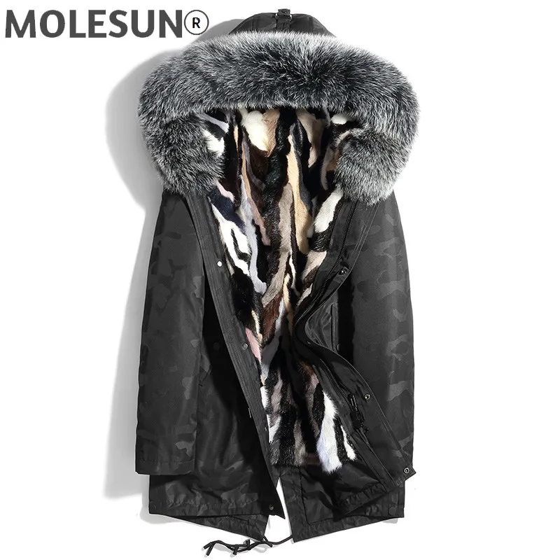 

AKOOSUN Man Jacket Men Clothing Men's Genuine Mink Fur Coat Thick Parka Winter Clothes Shearling Jackets Hommes Veste LXR987