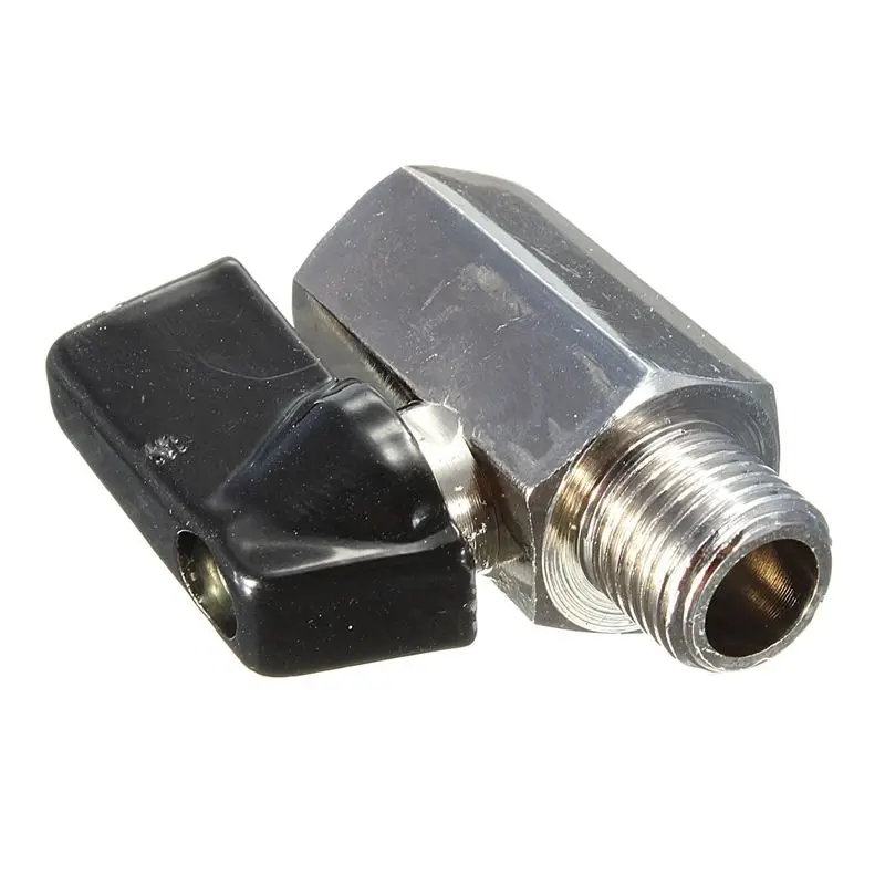 Хромированной латуни 1/4 дюйма Bsp шаровой клапан потока кран мужского и женского