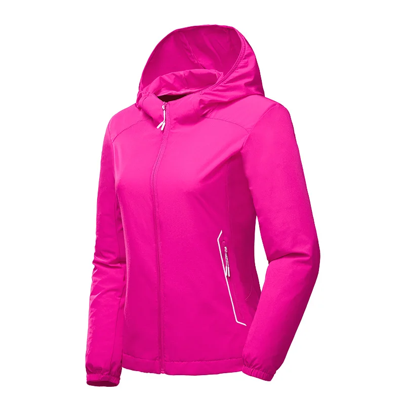 Куртка бомбер женская с капюшоном повседневная однотонная ветровка на молнии