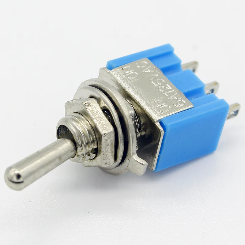 10 шт./лот синий мини MTS 102 3 контактный SPDT ON 6A 125VAC миниатюрные тумблеры|switch switch|switch
